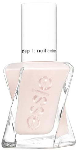 essie langanhaltender Nagellack mit glänzendem Finish, Maniküre ohne UV Licht, Gel Couture, Farbe: Nr. 502 lace is more, Nude, 1 x 13,5 ml