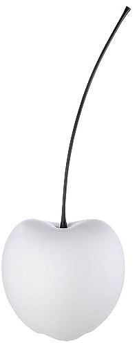 Gilde Cereza Celebración Decoración Objeto Escultura Cerámica Blanco Mate 42 cm