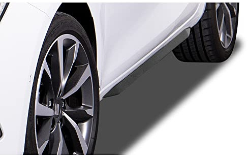 RDX Seitenschweller 'Slim' passgenau | kompatibel mit Seat Leon (KL) 2020- inkl. Sportstourer. (ABS Schwarz glänzend)