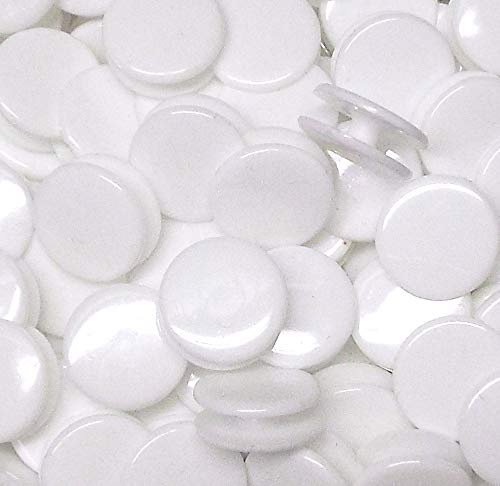 20 Wäscheknöpfe Doppelknöpfe weiß 15 mm