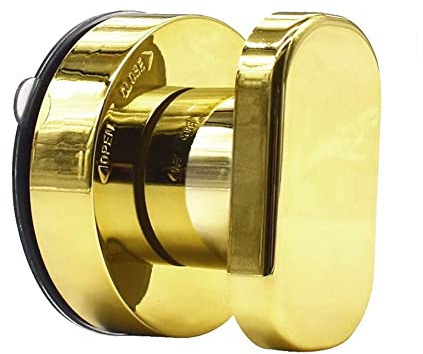 CHUANGOU 1 Pezzi Cassetto della Ventosa Maniglia，Portatile Ventosa Pull Maniglie，per Porta da Bagno Maniglioni e Maniglie assorbenti per Porte in Vetro（oro）.