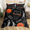 Homemissing Parure de lit avec housse de couette en microfibre pour enfants, garçons et filles - Motif jeux de ballon 3D - Pour lit simple