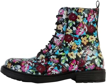 Geox JUNIOR J ECLAIR GIRL BIKER/AMPHIBIANS BOOTS BLACK/MULTICOLOR 30_EU