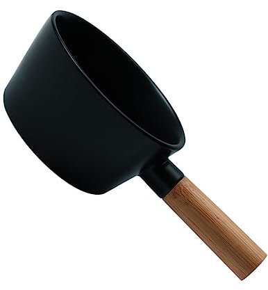 IMIKEYA 1stück Keramische Suppenschüssel Mit Holzgriff Salatschüssel Für Ramen Nudeln Obst Und Desserts Mikrowellen Und Spülmaschinengeeignet Stilvolles Design Für Zuhause Und