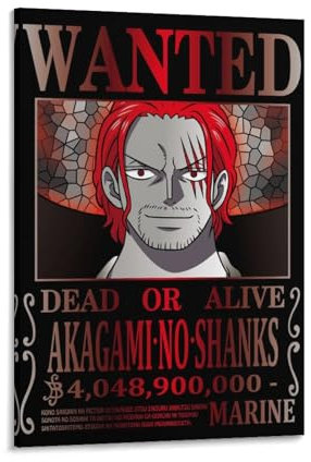 Generisch Anime-Poster One Piece Wanted, Wandkunst, Bild, Malerei, Poster, Leinwanddruck, Poster, Kunstwerke, Raumdekoration, 40 x 60 cm