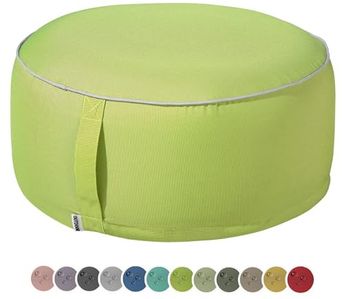 heimtexland Pouf da esterno, cuscino da seduta, resistente agli agenti atmosferici, cuscino da giardino, gonfiabile, poggiapiedi, yoga, lounge, sgabello, tavolo, decorazione per feste, sacco a sedere