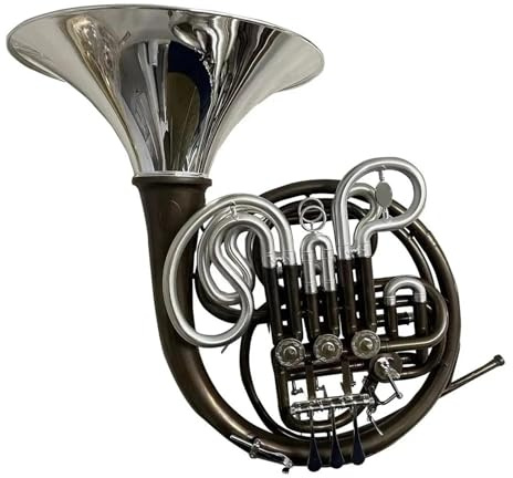 Anfänger Waldhorn Dauerhafte Oberfläche Finished Yellow Brass Material 4 Doppel Waldhorn