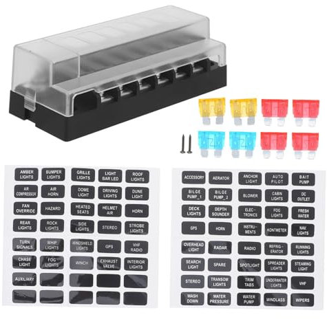 CHILDWEET Auto Marine Boot Sicherungskasten Mit Material 6 Erdungen Kfz-schalttafel