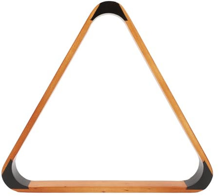 SYH&AQYE Billiard Ball Triangle Rack Black 57.2MM Pine British Fancy 9 Ball Pool Ball Rack Yellow, Pool Table Accessories