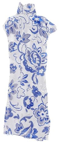 Kisangel Doll Cheongsam Für Mädchen Traditionelles Chinesisches Kleid Für Puppen Blumiges Design Für Geburtstage Und Feiertage Liebevolle Puppenkleidung Für Kreative Spielmomente