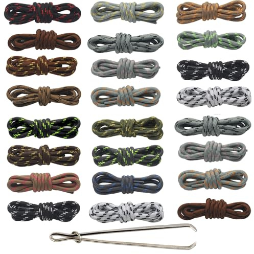 24 Stück Kordel für Jogginghose, Kordel für Hoodie, Kordelband für Hosen, Hosen Kordel, mit Durchziehnadel, Passend für Hoodies, Jogginghosen, Jacken, Sneaker, Handtaschen (Kombination 3)
