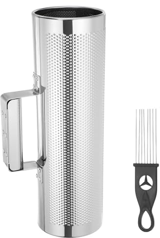 sourcing map Shaker Guiro in acciaio inox 10,2 x 30,5 cm strumento a percussione latina con raschietto strumento di allenamento musicale Guiro in metallo per band Sand Hammer Performance