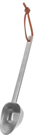 CHICAMPERA Cuillère Doseuse en Métal Argentée pour Café et Farine, Cuillère à Mesurer en Acier Inoxydable Boucle Suspendre Pratique Cuisine et Pâtisserie