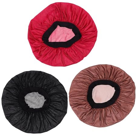 CALLARON 3pcs Bonnet for Women Hair Sleep Bonnet Wide Headband Polyester Hair Protector Cap Headband for Women