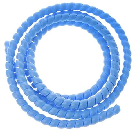 Spiral Cable,1 Meter Spiral Bands Cable Casing Spiral Wire Organizer Wrap Tube Flame Retardant Winding Pipe Cable Sleeves wraps cable(Blue,14mm inside diameter)