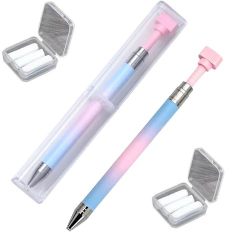 Automatic Refillable Wax Pen with 2Pcs Wax-Core Refills, Diamond Painting Pens, No Wax Needed Self-Stick Drill Pens, Nail Art Pick-up Jewel Gems for DIY Crafts Painting Cross-Stitch