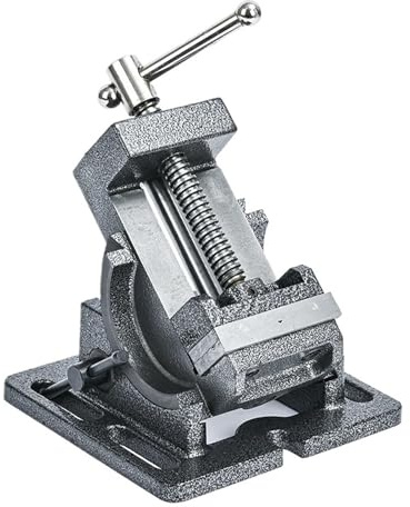 Machine Vise Drill Press Adjustable Angel Tilting Precision Bench 3'' for Drilling Precise Clamping Force