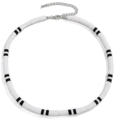 YEAMLTE Collar Surfero Hombre, Collares De Playa Surf, Collar de Surfista, Surfista con Cuentas De Coco, Caparazón Bohemio, Collar Hombre Verano, para las Vacaciones en la Playa (C)