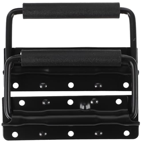 PRETYZOOM Manija de Caja Resorte Metálica Negra 125Mm, Paquete de 2 Unidades, Asa Plegable para Cajas de Herramientas y Almacenamiento Doméstico