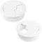 HO2NLE 2pcs Kabeldurchführung Schreibtisch 60mm Kabeldurchlass Weiß Tischdurchführung Rund Kabeldose für Tisch Office Schreibtische Büro Arbeitsplatten