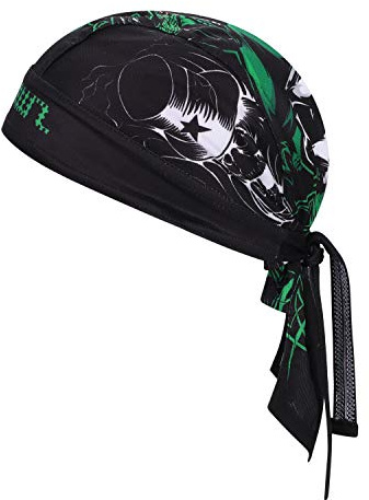 Bandana Sport Herren Damen Kopfbedeckung Biker Outdoor Fahrradtuch Sonnen Schutz Cap Piratentuch Schnell Trockned Kopftuch Fahrrad Laufen Sportkopftuch Pirat Kappe Atmungsaktiv Radsport Stirnband