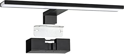 SEBSON® LED Spiegelleuchte 40cm Badezimmer IP44, Spiegel Schrankbeleuchtung + Wandlampe + Klemmleuchte, neutralweiß 4000K 8W 600lm 230V Aluminium, Schminklicht