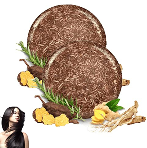 LUCKKY Hira Darkening Shampoo Bar, Haarverdunkelungsshampoo Bar, Frbende Haarseife Haar Verdunklung, Shampoo Riegel zur Verdunkelung der Haare (2pcs)