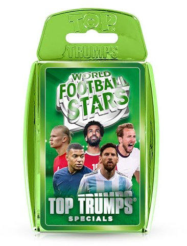 Top Trumps World Football Stars Specials Card Game Green, Play with Lionel Messi, Neymar and Harry Kane, Educational Gift and Toys for ages 6 plus