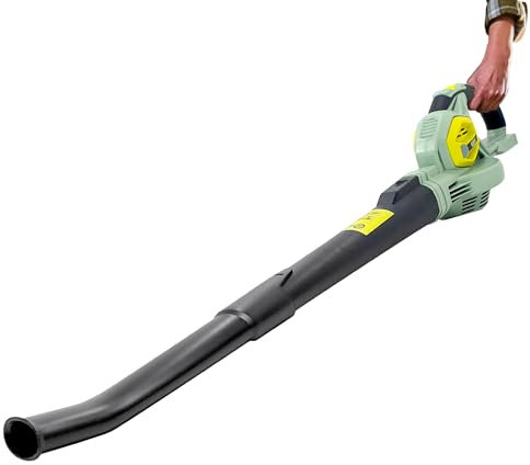 Avilia Soffiatore a Batteria per Foglie - Ideale per Giardinaggio, Leggero e Smontabile, a 2 Velocità, Tubo 58cm, Motore Bipolare in Rame, 150-210 Km/h, 20V, 96x16x18cm, Batteria non Inclusa