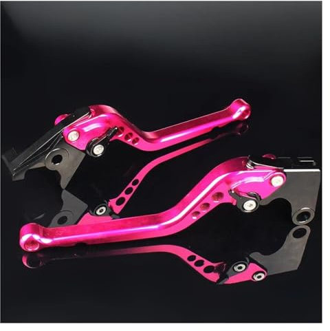 Kupplung Bremshebel Für Suzuki GSXR600 GSXR750 GSXR GSX-R 600 750 K4 K5 GSX-R750 2004-2005 CNC Einstellbare Bremse Kupplung Hebel Motorrad Zubehör Griff Kupplungsbremshebel(Farbe:177mm Pink)