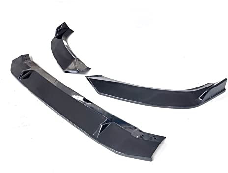 GXSAI Frontlippe Frontspoiler Auto Zubehör Glänzend Schwarz Frontschürze Lip Spoiler Seite Splitter Diffusor Schutz Körper Kit Für Audi A4 B9 Für Sedan 2017 2018(Bright Black)