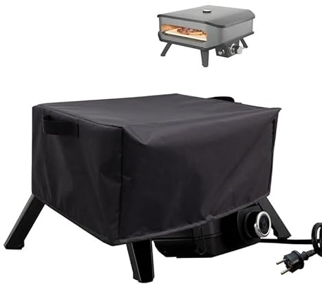 Housse de Four à Pizza compatible avec Cozze 90347 17, étanche à la Poussière, Sac de Transport pour Four à Pizza en Tissu Oxford 420D, Accessoires pour Four à Pizza, Noir (L(62*62*28cm ))