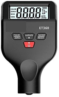 Misuratore di spessore della vernice ET360 Spessimetro magnetico for auto Mini tester Strumenti di misura 0-1500um Car Paint Making Automotive Tester(Noir)