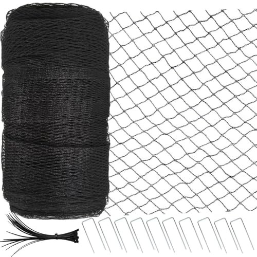 Osmond Filet de Jardin 4 X 10 M, Filet Anti-Oiseaux en Tissée Extra Résistante pour Fruitiers, Plantes et Légumes, Filet Réutilisable pour Étang.