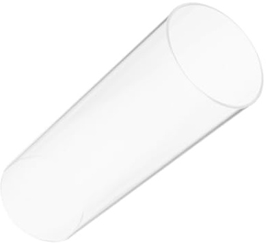 Healifty Portacandele a Fiamma Libera Cilindro senza Fondo in Vetro Trasparente 8x20 Cm Paralume per Candele Protezione Antivento per Decorazioni Domestiche ed Eventi