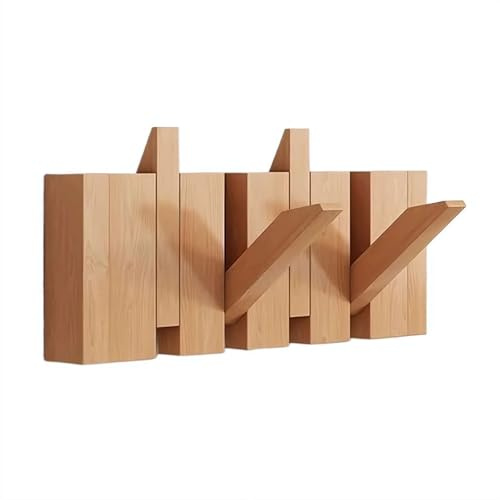 Piano Coat Rack Walnut Wall Mounted Coat Hooks Piano Key Hangers, Wooden Piano Coat Rack-Wall Mount, Modern, Unique, Space-Saving for Front Door Entrance - Hangs Coats, Keys, Umbrellas