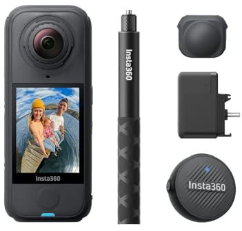 Insta360 X4 Air Creator Bundle - Lightweight 165g 8K 360 Camera, Invisible Selfie Stick, Replaceable Lenses, Shoot First & Frame Later, Built-in Wind Guard, FlowState Stabilization, AI-Powered App