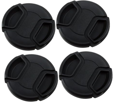 UTHCLO 4pcs Snap Lens Cover Camera Lens Protector Cover for Outdoor Photography