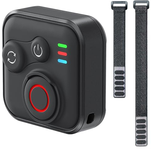 Telecomando Bluetooth per DJI Osmo Action 6/5 Pro/4/360 accessori per fotocamere, portata 50 m, telecomando con cinghie, IPX4, impermeabile 96 ore, ricarica rapida BT5.1 Type-C