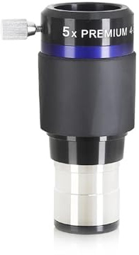 Telescope Magnifier, 2X/3X/4X/5X Extender Barlow Apocromatismo Lente Barlow De 4 Elementos For Oculares De 1,25,Parts(5X)