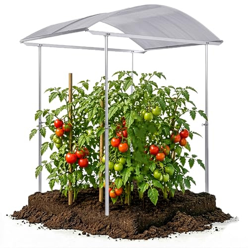 Beckmann Tomatendach PSR3 – Stabile Tomatenüberdachung & Überdachung für Hochbeet 300x150 cm – Winterfestes Alu Schutzdach, hagelfeste 6mm Platten gegen Braunfäule – Höhenverstellbar