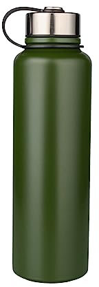 YYW 1.5 Liter Edelstahl Thermo Trinkflasche, Vakuum Isolierte Edelstahl Thermosflasche Auslaufsicher Wasserflasche Sportflasche, Doppelwandige Isolierflasche für Für den Sport