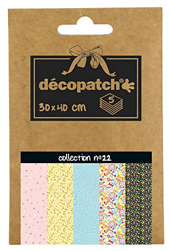 Décopatch DP022C Déco Pocket 5 Bogen Décopatch Papier 30x40cm