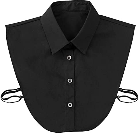 COUXILY Vintage Frauen Kragen Elegante Blusenkragen Einsatz Abnehmbarer Kragen für Frauen halbe Hemden (B-04)