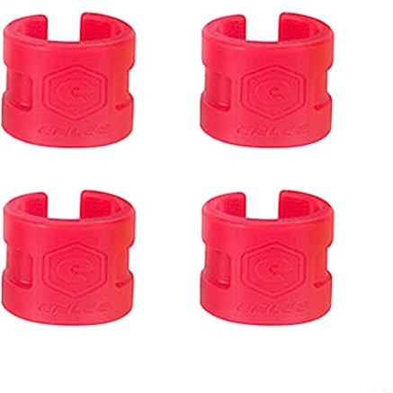 Fourche arrière de VTT Fourche avant Fourche Anti-collision Caoutchouc Protection Chaîne Guard, Rouge