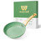 Innerwell Padella Antiaderente 20 cm, Padelle Induzione, Rivestimento Antiaderente Granito Professionale, Padella Omelette Ceramica, Senza PFOA, Atossica, Lavabile Forno, Lavastoviglie, Verde