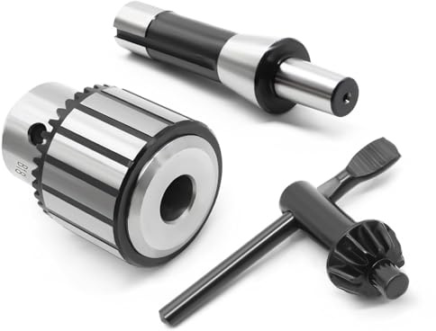 Nakkaa 1/8- 5/8 R8 Shank Heavy Duty B18 Drill Chuck Compatible with Lathe Drilling Machine