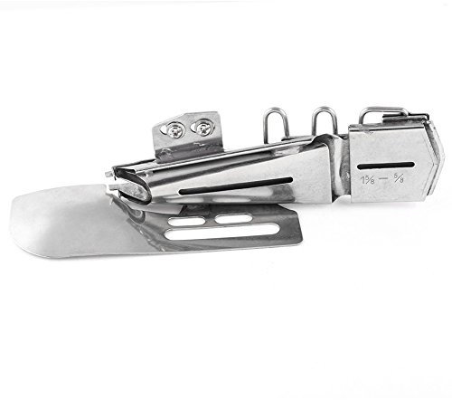 TOPINCN Schrägband-Ordnerbefestigung, Gerades Führungsdesign für Industrienähmaschinen, 4 Größen, Steigerung von Produktion und Qualität, Metall, Flat-Lock-Maschine (Ausfahrt