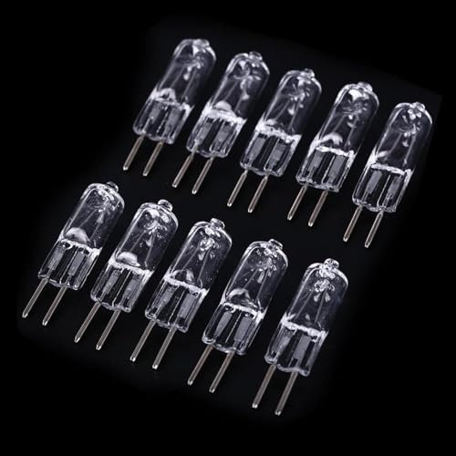 WYLIELAMSH 10Pcs GU5.3 Bi-Pin Base Halogen Bulb Warm White 220V G5.3 Aroma Night Light 50W