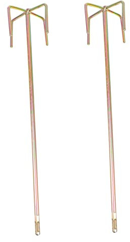 Uonlytech 2pcs Cement Mixing Sticks Alloy Electric Drill Stirrer Rods Accessories for Paints Epoxy and Concrete Mixing Tools for Decorating and Construction